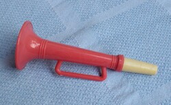Retro újévi játék trombita , bazár áru , működik , játék