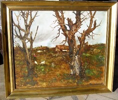 SZEGVÁRI KÁROLY festménye magángyűjteményből eladó ( keret nélküli mérete: 50 cm x 60 cm)