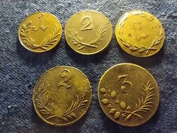 Osztrák játékpénz gyűjtemény sorozat lot 1900-as évek