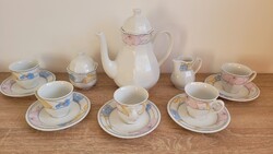 Atelier Porcelén Teáskészlet - 25 cm Magas - Cukortartóval és Tejkiöntővel