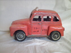 Retro fém replika New York design taxi autó
