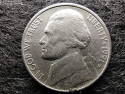 USA Jefferson nikkel 5 Cent 1991 P