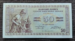 Jugoszlávia 50 dinár 1946 . Hajtatlan , folt mentes  . F2025
