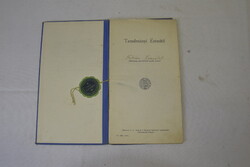 Régi Tanulmányi értesítő A208