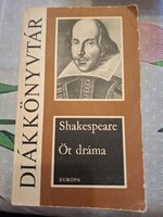Shakespeare Öt dráma, Romeo és Júlia, Hamlet, Julius Caesar, Szentivánéji álom, Lear királyalkudható