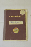 Régi szocialista munkakönyv és egyéb iratok A208