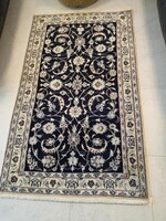 Selyemkontúros iráni nain 120x200 kézi gyapjú perzsa szőnyeg FZ65