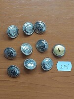 MN - MH ZUBBONY GOMB TISZTHELYETTES HADIHAJÓS 10 DB 275.