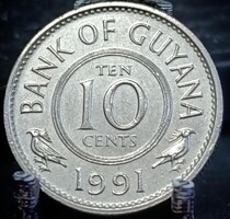 Guyana 10 cent, 1991 D02B5