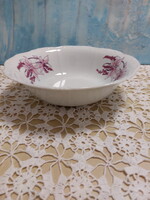 Zsolnay ritka Orchidea mintás, rózsaszín-lila virágos köretes tál