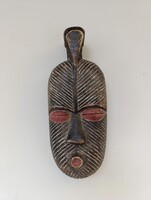 Afrikai maszk antik Songye népcsoport Kongó madár dísz africká maska M7 912 2212