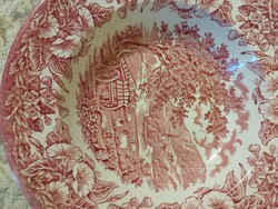 Angol pink tányér antik