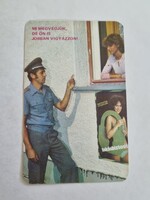 MEGYEI TŰZOLTÓPARANCSNOKSÁG 1984. évi kártyanaptár MI MEGVÉDJÜK, DE ÖN IS JOBBAN VIGYÁZZON!