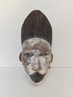 Antik afrikai maszk Ogoni népcsoport Nigéria Africká maska mozgó állkapocs M7 904 2218