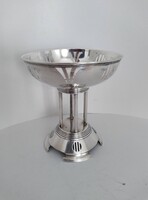 Ezüst art deo kínáló tál