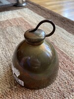 Palack tetővel, 20.sz első fele, réz, m: 10 cm