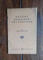 Marjalaki Kiss Lajos - Néhány Árpád-kori helynevünk.