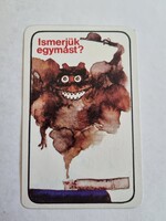 MAGYAR VÖRÖSKERESZT 1984. évi kártyanaptár Ismerjük egymást?  Május 8. VÖRÖSKERESZT VILÁGNAP