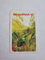MAGYAR VÖRÖSKERESZT 1984. évi kártyanaptár - Ne csúfítsuk el!