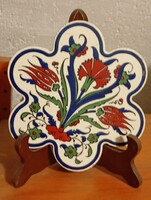 KERÁMIA  EDÉNYALÁTÉT mázas kézifestett  - Art&Decoration