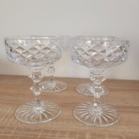 4 db Kristály Pezsgőspohár - 12 cm