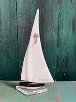 Balatoni "Tihany" plexi emlék kishajó