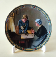 GYŰJTŐI USA-BAN KÉSZŰLT LIMITÁLT KIADÁSÚ PORCELÁN DÍSZTÁNYÉR, AZ "ELFÚJTA A SZÉL" FILMBŐL