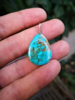 Gyönyörű türkiz ezüst medál