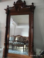 Hatalmas, antik tükör konzolasztallal