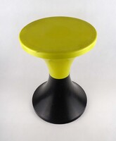 1W770 Retro design bútor sárga - fekete műanyag szék pille szék