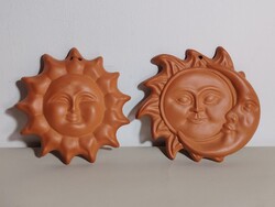 Kerámia nap és hold dísz ALKUDHATÓ