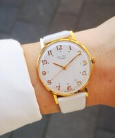 Poljot, elegáns, 17 köves mechanikus vintage karóra - Tiktakwatch szervizkártyával, garanciával