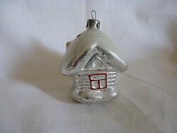 RÉGI ÜVEG KARÁCSONYFADÍSZ - HÁZIKÓ!