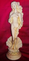 Gyönyörű nagy méretű ALABÁSTROM SZOBOR Sandro Botticelli: Vénusz születése KÉPE UTÁN 30 cm HIBÁTLAN