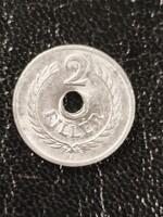 Fèlrelyukasztott 2 fillér 1962