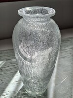Karcagi fátyolüveg váza 19 cm