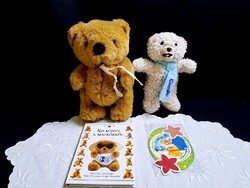 2 db plüss maci: Posta bankos és Coccolino + ajándék