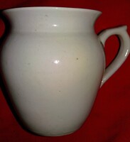 Antik füles hasas Zsolnay porcelán aludttejes korsó jelzés nélkül 14 x 12 x 10cm HIBÁTLAN állapotban