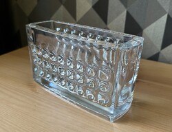 Sklo Union Rudolf Jurnikl, cseh üveg váza 1960-as évek