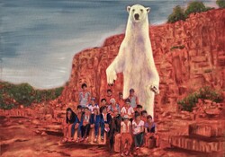 Ferenczy Zsolt festmény 70x100 cm