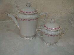 Zsolnay kávé kiöntő cukor tartóval