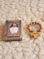 (26) Miniatűr ,Biblia formájú olvasó,rózsafüzér tartó!