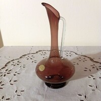 RITKASÁG! Gyönyörű, filigrán, fújt üvegkancsó "Lauscha Glass" - hibátlan, 60-as évek