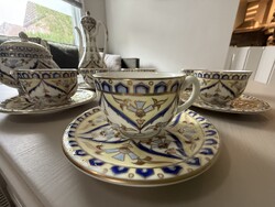 Zsolnay perzsa mintás kávéskészlet (új)