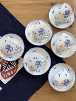 Antik Rosenthal mokkás készlet kék mintával