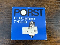 Régi Porst vaku izzó, villanó