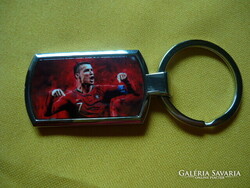 CR7 CRISTIANO RONALDO PORTUGÁLIA FÉM KULCSTARTÓ