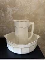 Hatalmas Antik mosdó tál + kancsóval