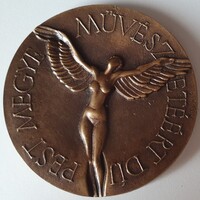 Csíkszentmihályi Róbert Pest Megye Művészetéért Díj bronz emlékérem