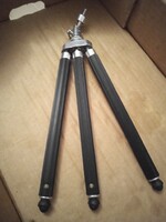 Fényképegőgép állvány. Réz szár fekete müaburkolattal